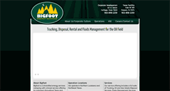 Desktop Screenshot of bigfootenergyservices.com